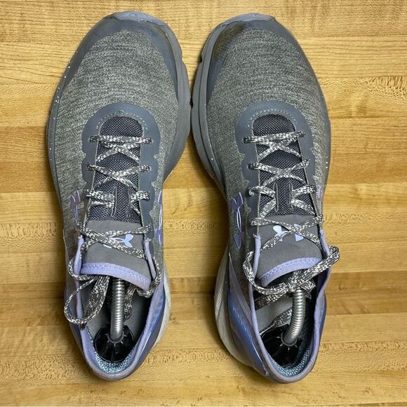 Under Armour Women Size 9.5 Charged I Will Run Fast blue Lace Up Running Shoes - Picture 6 of 8